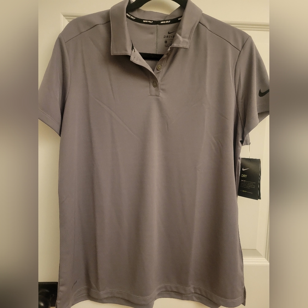 Nike Women's Gray Polo Shirt